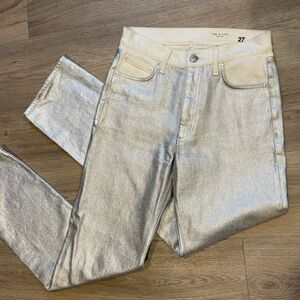 Rag and bone Silver Straight Leg Women Jeans